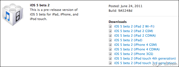 ملفات الأصدار الجديد من iOS 5